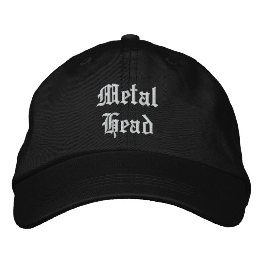 Metallkopf Bestickte Kappe (Vorderseite)
