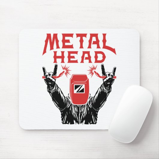 Metallkopf Funny Welder Welding Helmet Mousepad (Mit Mouse)