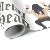 Metallkopf Geschenkpapier (Rolleneckpunkt)