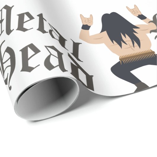 Metallkopf Geschenkpapier (Rolleneckpunkt)