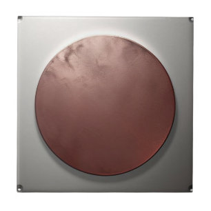 Metallkreis Silber und Rose Gold Keramik Tile Fliese
