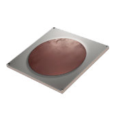 Metallkreis Silber und Rose Gold Keramik Tile Fliese (Seite)