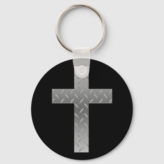 Metallkreuz Schlüsselanhänger (Vorderseite)