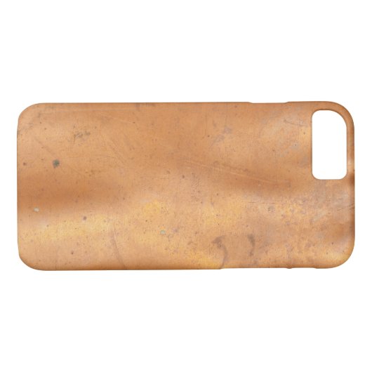 Metallkupferne Beschaffenheit Case-Mate iPhone Hülle (Rückseite (Horizontal))