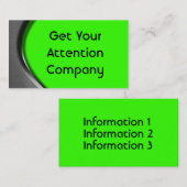 Metallkurven-Visitenkarten Visitenkarte (Vorne/Hinten)