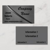 Metallkurven-Visitenkarten Visitenkarte (Vorne/Hinten)