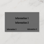 Metallkurven-Visitenkarten Visitenkarte (Rückseite)