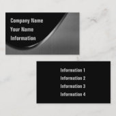 Metallkurven-Visitenkarten Visitenkarte (Vorne/Hinten)