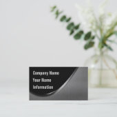 Metallkurven-Visitenkarten Visitenkarte (Stehend Vorderseite)