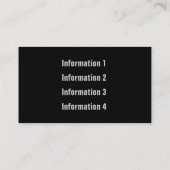 Metallkurven-Visitenkarten Visitenkarte (Rückseite)