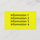 Metallkurven-Visitenkarten Visitenkarte (Rückseite)