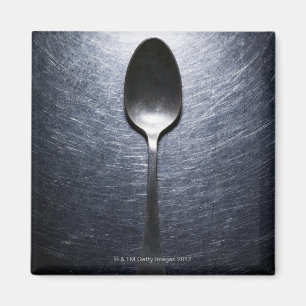 Metalllöffel auf Edelstahl Magnet