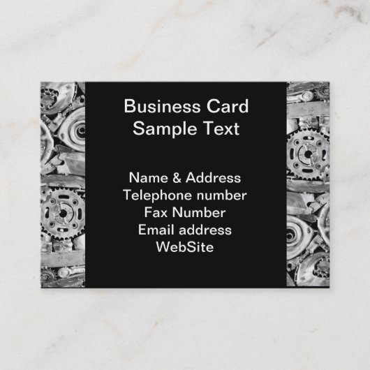 Metallmaschinenteile zusammengeschweißt visitenkarte (Vorderseite)