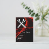 METALLMECHANISMEN FÜR CHROMSKULL UND WRENCHEN VISITENKARTE (Stehend Vorderseite)