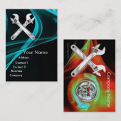 METALLMECHANISMEN FÜR CHROMSKULL UND WRENCHEN VISITENKARTE (Vorne/Hinten)