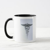 Metallmedizinischer Caduceus Tasse (Links)