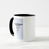 Metallmedizinischer Caduceus Tasse (Vorderseite Links)
