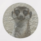 Metallmeerkat Etiketten (Design 2)