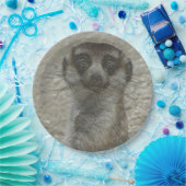 Metallmeerkat Pappteller (Party)