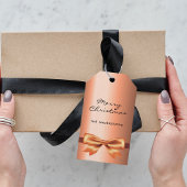 Metallmonogramm aus Weihnachtskupfer elegant Geschenkanhänger