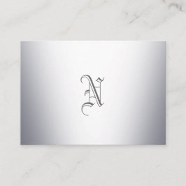 Metallmonogramm Visitenkarte