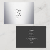 Metallmonogramm Visitenkarte (Vorne/Hinten)