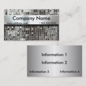 Metallmosaik-und -nummernschild-Visitenkarten Visitenkarte (Vorne/Hinten)