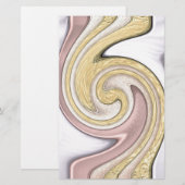 Metallmuster mit Glanz Briefpapier (Vorne/Hinten)