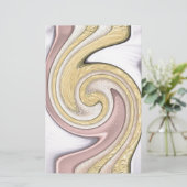 Metallmuster mit Glanz Briefpapier (Stehend Vorderseite)