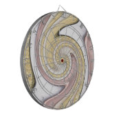 Metallmuster mit Glanz Dartscheibe (Vorderseite Links)