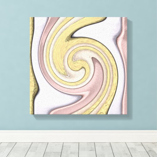 Metallmuster mit Glanz, Kunst Leinwanddruck (Insitu (Holzboden))