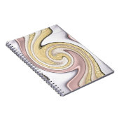 Metallmuster mit Glanz Notizblock (Rechte Seite)