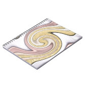 Metallmuster mit Glanz Notizblock (Linke Seite)