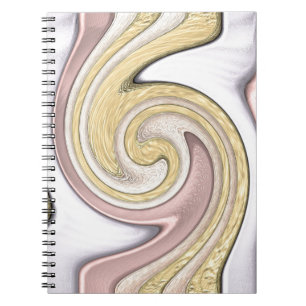 Metallmuster mit Glanz Notizblock