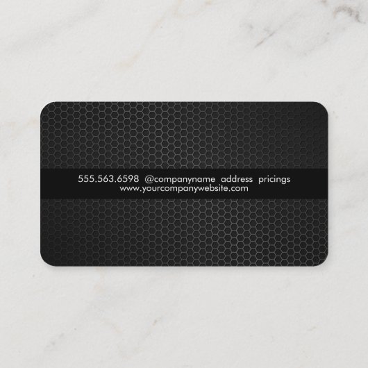 Metallmuster Visitenkarte (Rückseite)