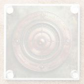 Metallobjekt Glasuntersetzer (Rückseite)