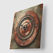 Metallobjekt Quadratische Wanduhr (Winkel)