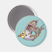 Metallon Bird Magnet (Vorderseite/Rückseite)