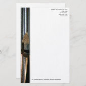 Metallorgel Briefpapier (Vorne/Hinten)