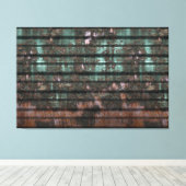 Metallpaneele 2 überzogene Canvas Leinwanddruck (Insitu (Holzboden))