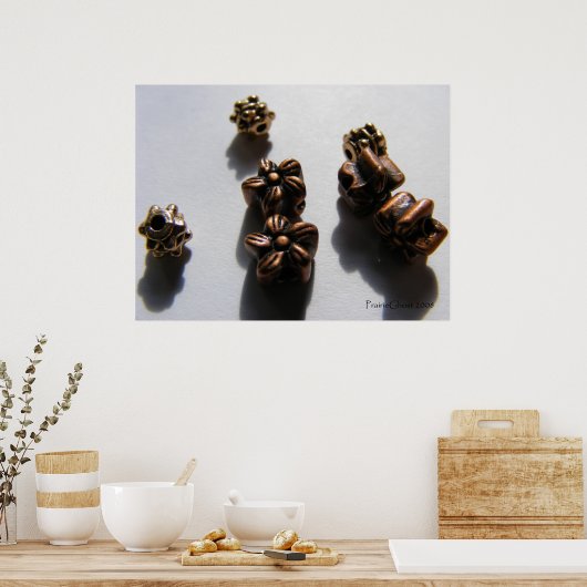 Metallperlen 1 poster (Küche)