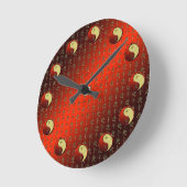 Metallpferd Runde Wanduhr (Winkel)