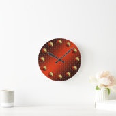 Metallpferd Runde Wanduhr (Zuhause)