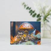 Metallpilz-Gartendekoration Postkarte (Stehend Vorderseite)