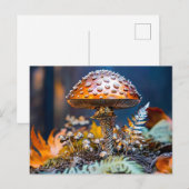 Metallpilz-Gartendekoration Postkarte (Vorne/Hinten)