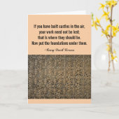 Metallplatine Thoreau Architect Card Karte (Gelbe Blume)