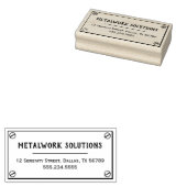 Metallplatte mit Schraubenadresse Gummistempel (Stempel)
