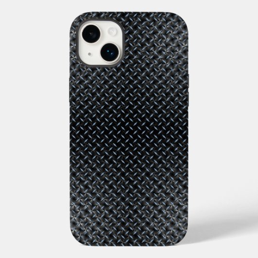 Metallplatte Muster 02 Case-Mate iPhone Hülle (Rückseite)