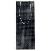 Metallplatte Muster 02 Geschenktüte Für Weinflaschen (Rückseite)