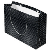 Metallplatte Muster 02 Große Geschenktüte (Rückseite Schrägansicht)